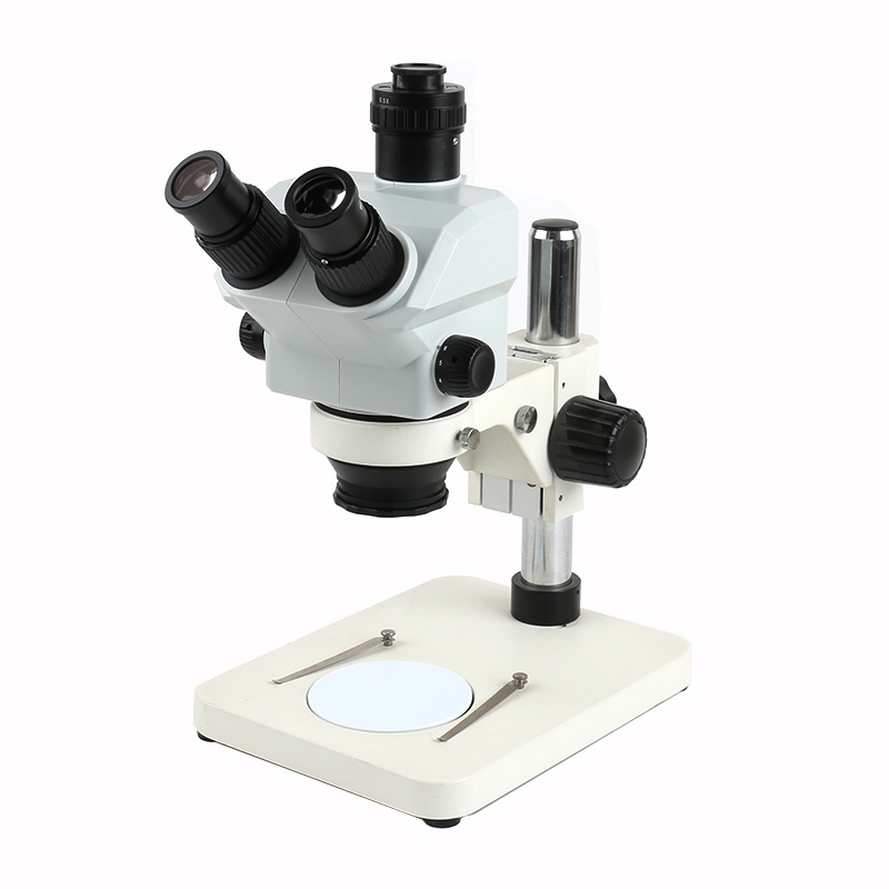 Stereo Trinocular Microscope Pcb - Lab/Industriële Stereomicroscoop 7x-50x Zoom Simul-focal Trinoculaire