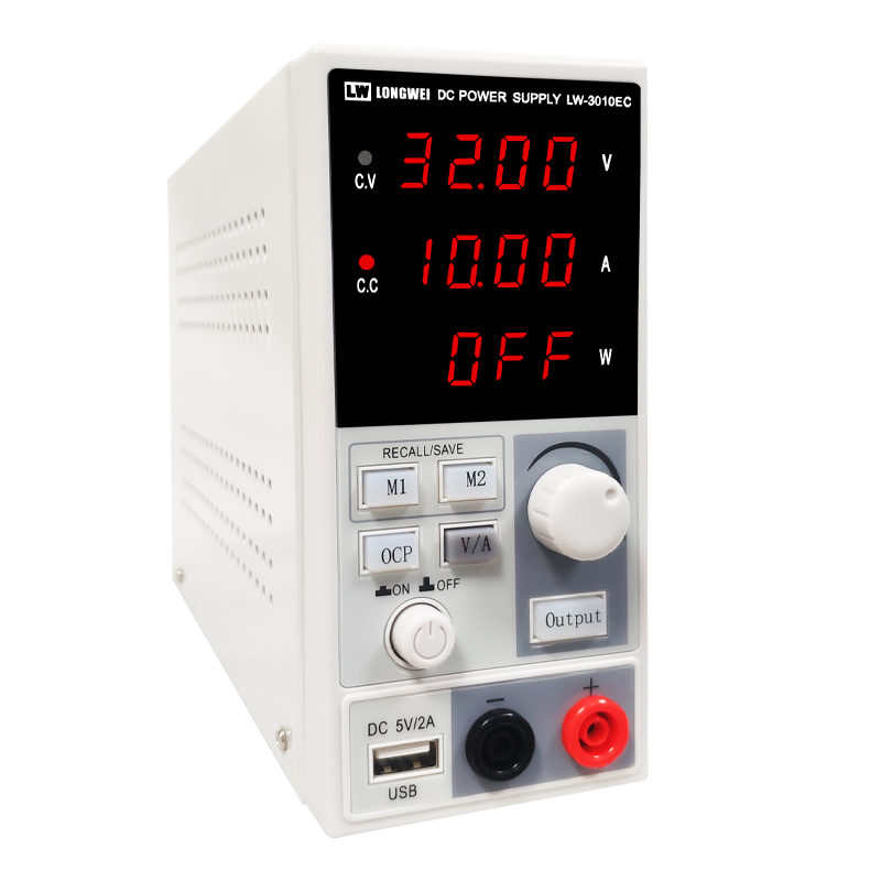 Programmable Dc Power Supply 30V 10A - LW3010EC programmeerbare DC-benchvoeding, 30V, 10A, 300W,